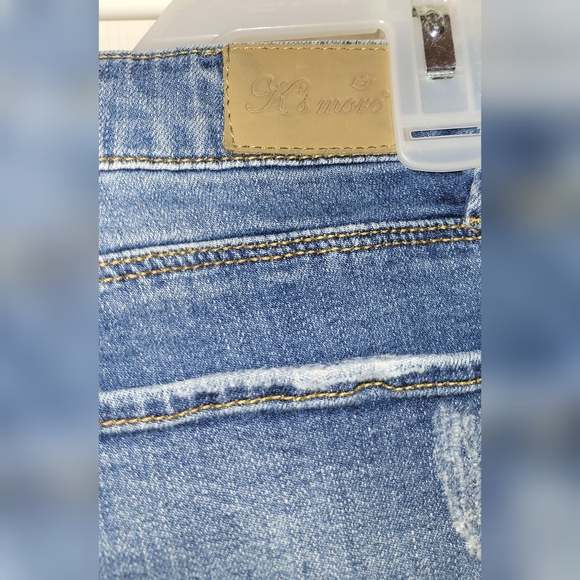 K's More Denim Distressed BootCut Jeans- Size 9 - Picture 7 of 9